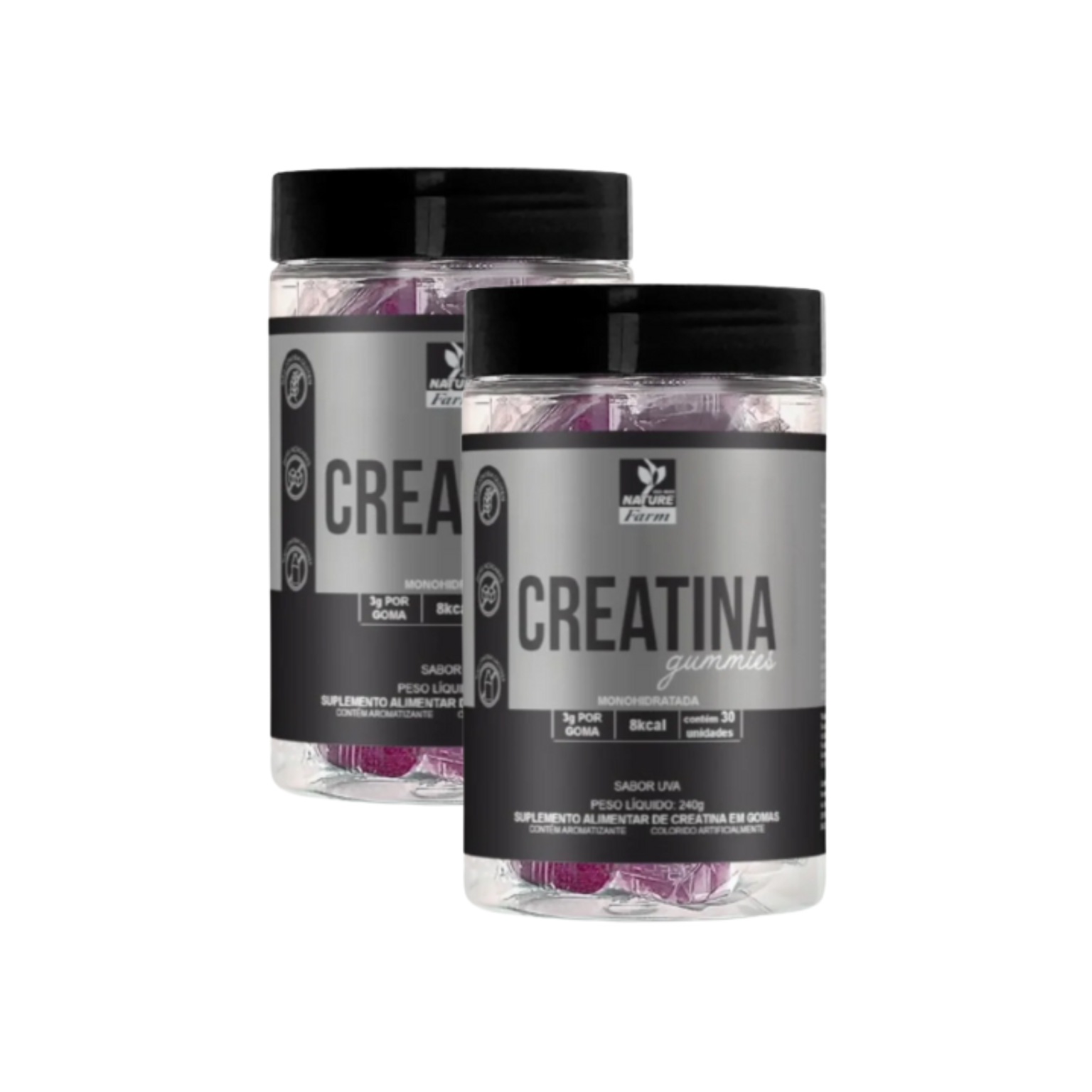 Combo 2 Creatina em Goma (sabor uva)