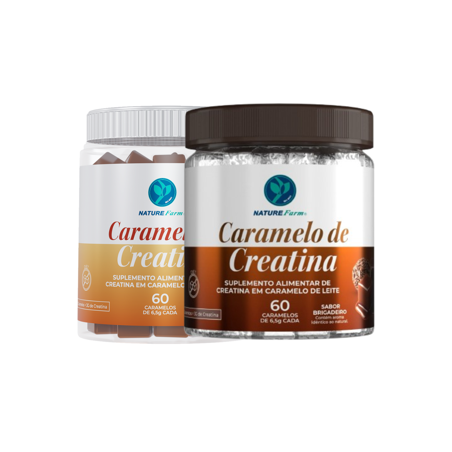 Combo Caramelo de Creatina + Creatina Brigadeiro